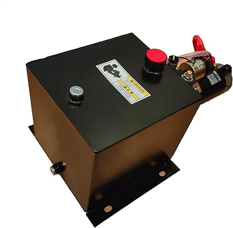 Hydraulic Power Unit for Dump Trailer Car Lifting Platforms, 2200PSI 12V DC Hydraulic Station Pump, Single Acting,1.2 kW, 8 Quart+Remote
