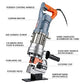 CENTALL1300W Electric Hydraulic Hole Puncher Φ1/4"-4/5" Hydraulic Punching Machine Punching Tool with 5 Dies for Iron Copper Aluminum Plate Angle Steel PM20 (Orange+Grey)