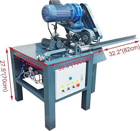 INTSUPERMAI Hydraulic Pipe Cutting Machine Pipe Cutter φ0.78-φ1.96 inch Processing Range Electric Tube Cutter for Square tubes Round tubes Angle Iron Metal Profiles 220V