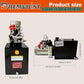 6 Quart Power Unit Double Acting, Hydraulic Power Unit, Hydraulic Pump DC12V Dump Trailer Pump, with Metal Oil Reservoir Power Unit, for Dump Trailer Car Lifting