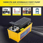 BESTOOL Air Hydraulic Pump, 10,000 PSI 1/2 Gal Reservoir, NPT 3/8" Oil Outlet, 2 x 6.5 ft Pipe, Foot Actuated Hydraulic Pump Air Treadle for Auto Body Frame Machines and Pulling Post, Yellow