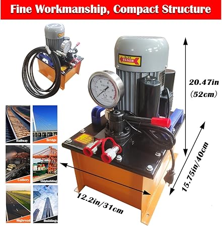 100T 110V Crawler Pin Dismantling Machine, Excavator Pressing Sleeve Pressing Chain Integrated Machine, with 110V Portable Line Boring and Welding Machine KIT for Excavator Maintenance