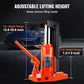 VEVOR Hydraulic Toe Jack, 10 Ton On Toe Toe Jack Lift, 20 Ton On Top Lift Capacity Machine Jack, 1.2-7.5 in Toe Height, 12.6-18.9 in Top Height, Air Hydraulic Claw Jack for Machinery, Industry