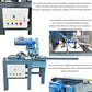 INTSUPERMAI Hydraulic Pipe Cutting Machine Pipe Cutter φ0.78-φ1.96 inch Processing Range Electric Tube Cutter for Square tubes Round tubes Angle Iron Metal Profiles 220V