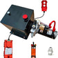 Hydraulic Power Unit for Dump Trailer Car Lifting Platforms, 2200PSI 12V DC Hydraulic Station Pump, Single Acting,1.2 kW, 8 Quart+Remote