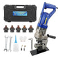1300W Electric Hydraulic Hole Puncher, 110V Metal Punching Machine, Electric Hydraulic Hole Punch with Die Φ1/4" 3/8" 1/2" 11/16" 4/5", Angle Steel Punching Machine for Steel Iron Aluminum Copper