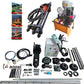 100T 110V Crawler Pin Dismantling Machine, Excavator Pressing Sleeve Pressing Chain Integrated Machine, with 110V Portable Line Boring and Welding Machine KIT for Excavator Maintenance
