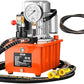 VEVOR Electric Hydraulic Pump Double Acting Manual Valve, Orange